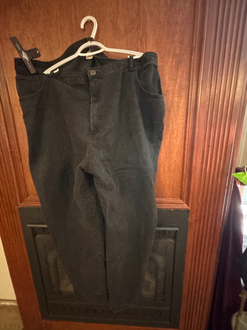 Lucy & Yak Dana mom jeans washed black US 20 / W44 regular inseam